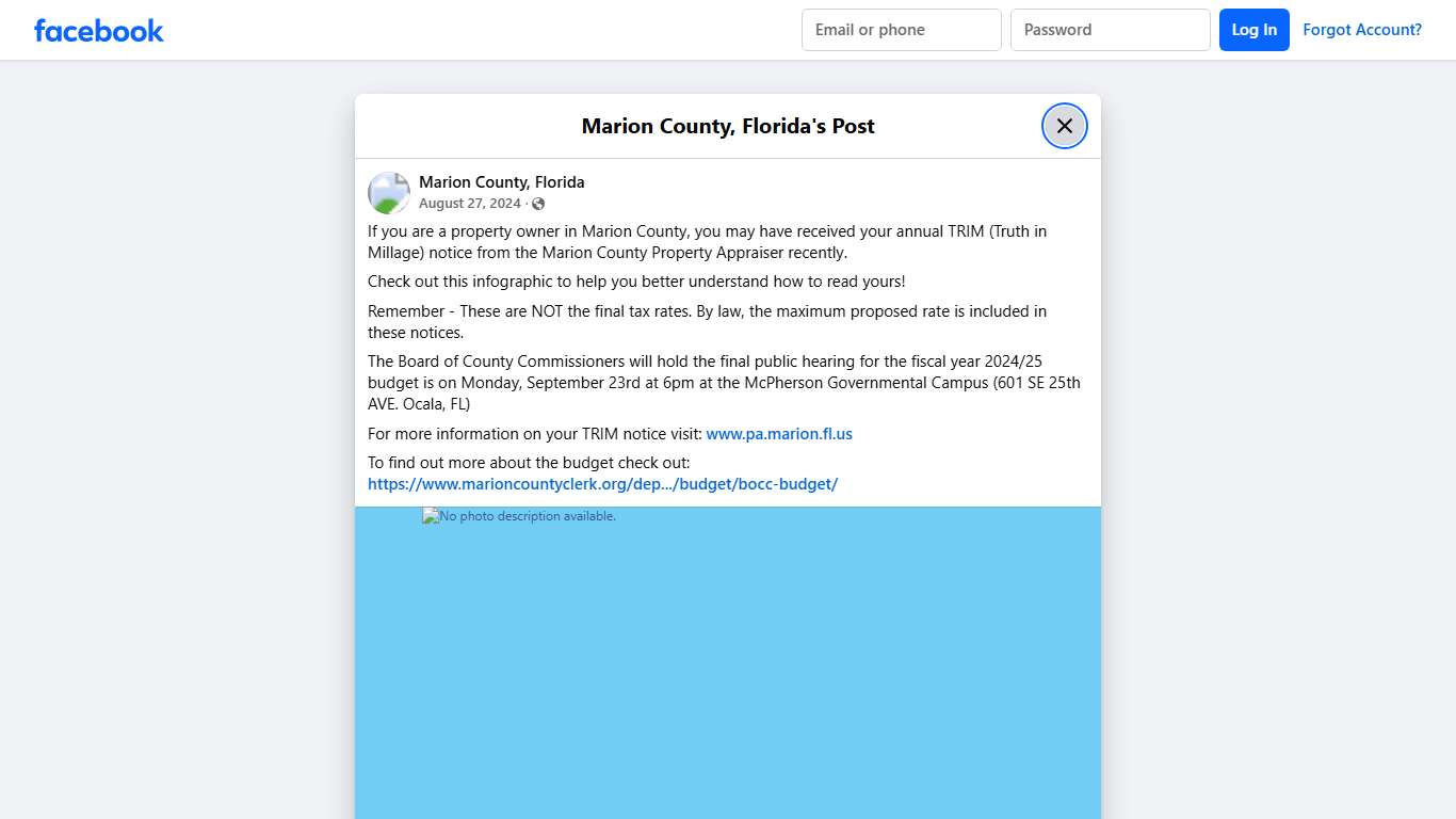 If you are a property owner in... - Marion County, Florida Facebook